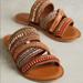 Anthropologie Shoes | Jasper & Jeera Multicolor Beaded Sandals (Size 8) | Color: Brown/Orange | Size: 7.5
