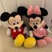 Disney Toys | Disney Mickey And Minnie Mouse Large Plush Toys | Color: Black/Red | Size: Os