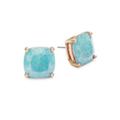 Kate Spade Jewelry | Kate Spade Semi-Precious Square Blue Small Stud Earrings In Turquoise Blue | Color: Blue/Gold | Size: Os