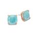 Kate Spade Jewelry | Kate Spade Semi-Precious Square Blue Small Stud Earrings In Turquoise Blue | Color: Blue/Gold | Size: Os