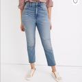 Madewell Jeans | Madewell Perfect Vintage Jean | Color: Silver/White | Size: 31