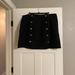 Michael Kors Skirts | Michael Kors Double Buttoned Black Skirt | Color: Black/Silver | Size: 18