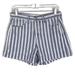 American Eagle Outfitters Shorts | American Eagle Outfitters Striped Denim Mom Shorts In Blue/White | Color: Blue/White | Size: 4