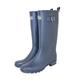 Town & Country Ladies/Women's/Men's Wellies Adjustable Buckle Flat Festival Wellies Rain Boots Wellingtons Sizes 4-12 UK Navy