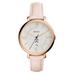 Women's Fossil Pink Pennsylvania Quakers Jacqueline Date Blush Leather Watch