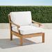 Cassara Lounge Chair with Cushions in Natural Finish - Resort Stripe Leaf, Standard - Frontgate