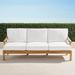 Cassara Sofa with Cushions in Natural Finish - Belle Damask Indigo - Frontgate