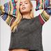 Free People Sweaters | Free People Crochet Bell Sleeve Sweater | Color: Black/Gray | Size: Xs