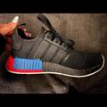 Adidas Shoes | Adidas Nmd R1 Black Red Blue | Color: Black/Red | Size: 5