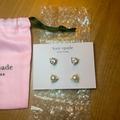 Kate Spade Jewelry | Kate Spade Earrings - Rise And Shine 2 Stud Set | Color: White/Silver | Size: Os