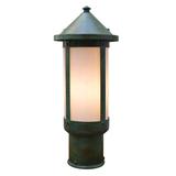 Arroyo Craftsman Berkeley 11 Inch Tall 1 Light Outdoor Post Lamp - BP-6L-WO-RC