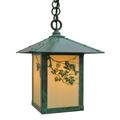 Arroyo Craftsman Evergreen 12 Inch Tall 1 Light Outdoor Hanging Lantern - EH-9A-GW-VP