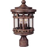 Maxim Lighting Santa Barbara 18 Inch Tall 3 Light Outdoor Post Lamp - 3137CDSE