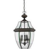 Quoizel Newbury 21 Inch Tall 3 Light Outdoor Hanging Lantern - NY1179Z