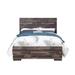 Juniper Queen Bed, Dark Oak Finish, Tranditional & Rustic Style, Solid Pine Wood Frame, Beautiful Bed Set