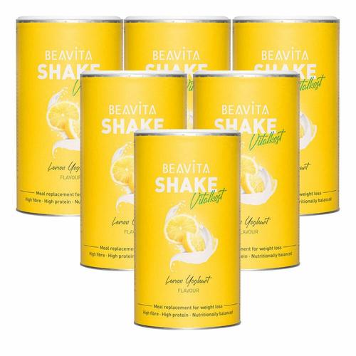 Beavita Vitalkost Plus Diät-Shake, Zitrone-Joghurt 6x572 g Pulver