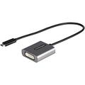 StarTech.com USB-C auf DVI Video Adapter - 1920x1200 USB Typ-C auf DVI-D Monitor Konverter, USB-C Dongle, Thunderbolt 3 kompatibel, 30cm Festes Kabel - Verbesserte Version von CDP2DVI (CDP2DVIEC)