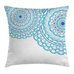 Ambesonne Mandala Throw Pillow Cushion Cover, Wedding Invitation Card Theme Lace Mandala & Place For Text Art Print | 28" x 28" | Wayfair