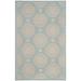 Blue/Brown 108 x 0.2 in Area Rug - Charlton Home® Picardie Floral Spa/Tan Indoor/Outdoor Area Rug Polypropylene | 108 W x 0.2 D in | Wayfair