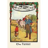 Buyenlarge 'The Farmer' by H.O. Kennedy Painting Print in Blue/Red/Yellow | 36 H x 24 W x 1.5 D in | Wayfair 0-587-13572-7C2436