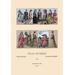 Buyenlarge 'Feminine Dress of 16th Century Italy & Holland' by Auguste Racinet Graphic Art in Brown/Pink | 36 H x 24 W x 1.5 D in | Wayfair