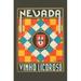 Buyenlarge 'Nevada Vinho Licorso' Vintage Advertisement in Blue/Red/Yellow | 36 H x 24 W x 1.5 D in | Wayfair 0-587-23919-0C2436