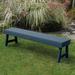 Beachcrest Home™ Midwest Backless Plastic Picnic Outdoor Bench Plastic in Blue | 16.7 H x 56.6 W x 16.5 D in | Wayfair