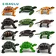 12 pièces Simulation tortue de mer tortue figurine Animal modèle décoration bricolage miniature fée