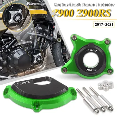 Couvercle de protection de moteur de moto CNC carénage garde curseurs Crash Pad Kawasaki Z900