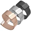Bracelet de montre en acier inoxydable bracelet en métal milanais pour DW Fossil Huawei Huami