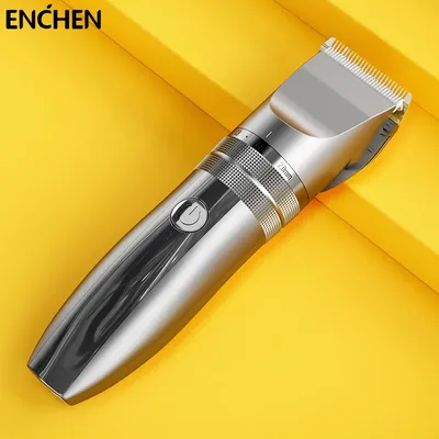 ENCHEN-Tondeuse à cheveux électrique professionnelle pour homme aste par USB lame mobile longueur