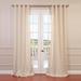 Exclusive Fabrics Faux Linen Grommet Top Curtain (1 Panel)