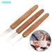 Ostrifin 3Pcs/Set 0.75Mm Dreadlock Crochet Needle Hook Bamboo Handle Hooks Tools Making