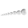 Smooth Polystyrene Foam Balls for Crafts and School Projects (Sampler Pack - 9 Balls) - 1 1.5 2 2.5 3 4 5 6 and 8 Inch