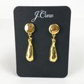 J. Crew Jewelry | J. Crew Textured Drop Earrings | Color: Gold | Size: Os