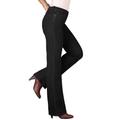 Plus Size Women's Invisible Stretch® Contour Bootcut Jean by Denim 24/7 in Black Denim (Size 34 W)