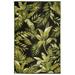 "Liora Manne Marina Jungle Leaves Indoor/Outdoor Rug Black 2'7"" x 4'3"" - Trans Ocean MNA34811548"