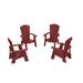 Rosecliff Heights Doveton Recycled Plastic Adirondack Chair in Red | Wayfair 156CFEE4AFCA4AF283C29A79584A1301
