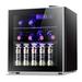 KELIVOL 8 Freestanding Wine Refrigerator, Glass in Black | 19 H x 17.7 W x 17.44 D in | Wayfair 5846H