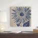 Rosalind Wheeler Indigo Sunflower Canvas | 20 H x 20 W x 1.25 D in | Wayfair 4A899662D6F149A5A9F3BF2D71077A5A