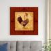 Rosalind Wheeler Decorative Rooster I Canvas, Wood in White | 36 H x 36 W x 1.25 D in | Wayfair A8F2C8B7B84C48999625E522102ED6AA