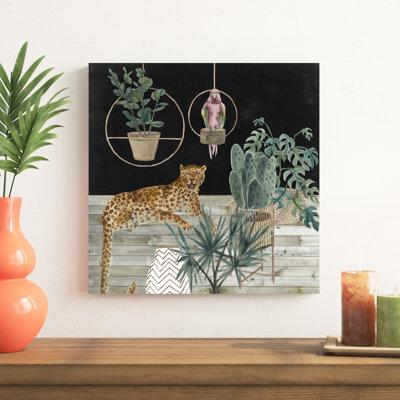 Bayou Breeze Jungle Home I by Melissa Wang - Wrapped Canvas Graphic Art Canvas, Wood in Green | 20 H x 20 W x 1.25 D in | Wayfair