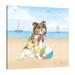 Rosecliff Heights "Summer Paws V No Words" Gallery Wrapped Canvas By Beth Grove Canvas | 48 H x 48 W x 1.5 D in | Wayfair