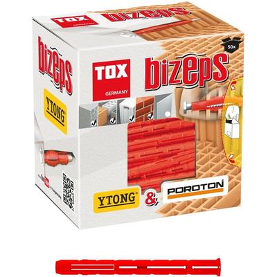 TOX - Parallel-Spreizdübel Bizeps ideal für Lochstein und Porenbeton 8 x 90 mm 50 Stück Image