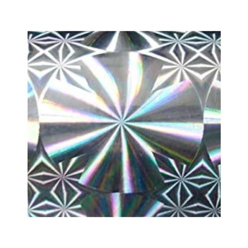 Klebefolie Silber Holographie Schnee - 45 cm x 200 cm