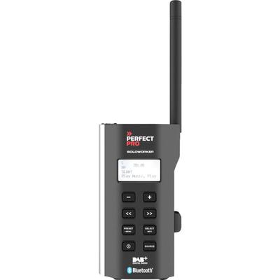 Soloworker Baustellenradio dab+, ukw aux, Bluetooth®, dab+, ukw stoßfest Schwarz - Perfectpro Image