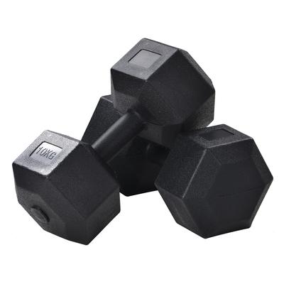 Weights Dumbbells Set for Men, Women, Vinyl Dumbbell Set for Gym, Home Workout, Total 44lbs, 22lbs Each, Black