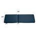 74" X 23" Chaise Cushion - Knife-Edge, Knife-Edge/Black - Grandin Road