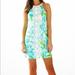 Lilly Pulitzer Dresses | Lilly Pulitzer Pearl Shift Dress In Poolside Blue First Impressions | Color: Blue/Green | Size: 4