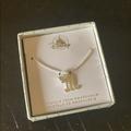 Disney Jewelry | Disney “M” Charm Necklace, In Box | Color: Silver | Size: 16”